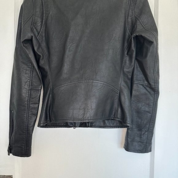 Blank NYC leather like motorcycle jacket NWOT - Picture 4 of 13